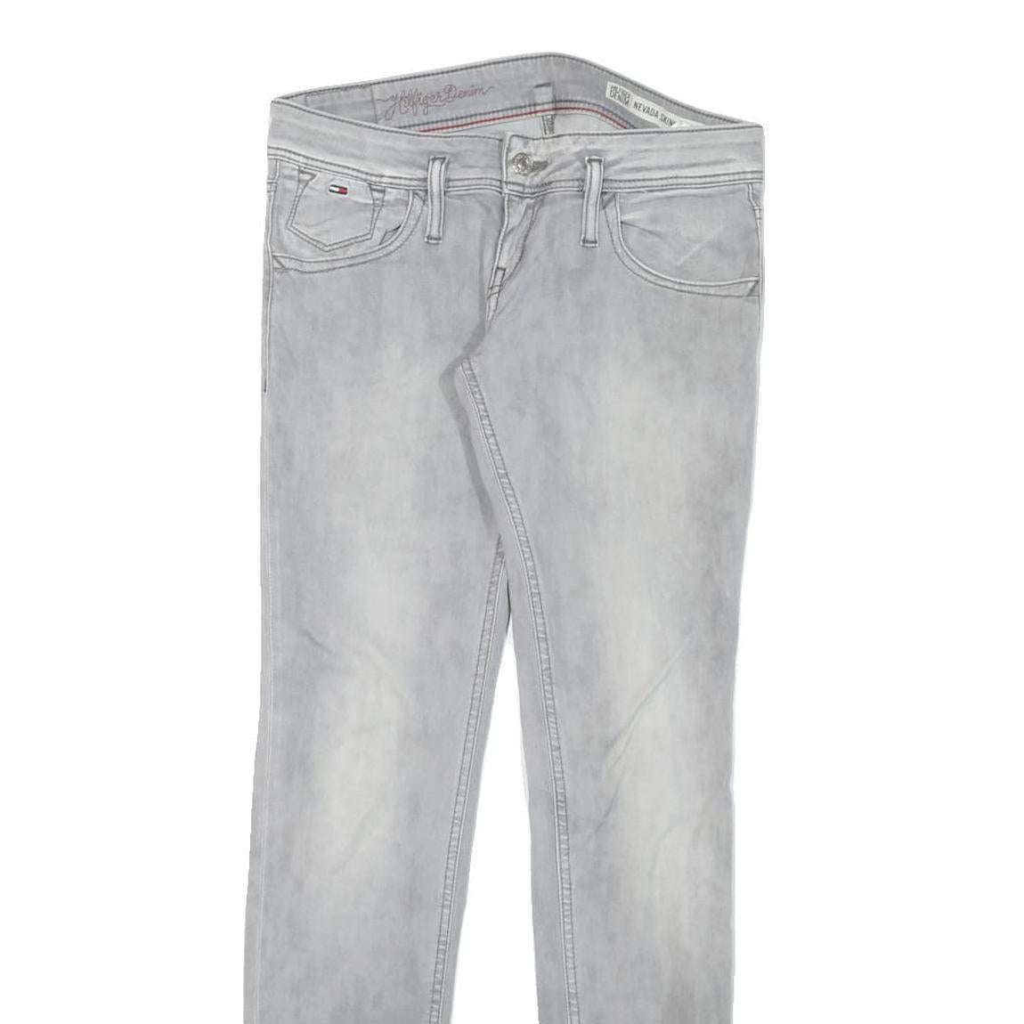 TOMMY HILFIGER Womens Slim Light Blue Denim Jeans W30 L31 Stylish Cotton Blend