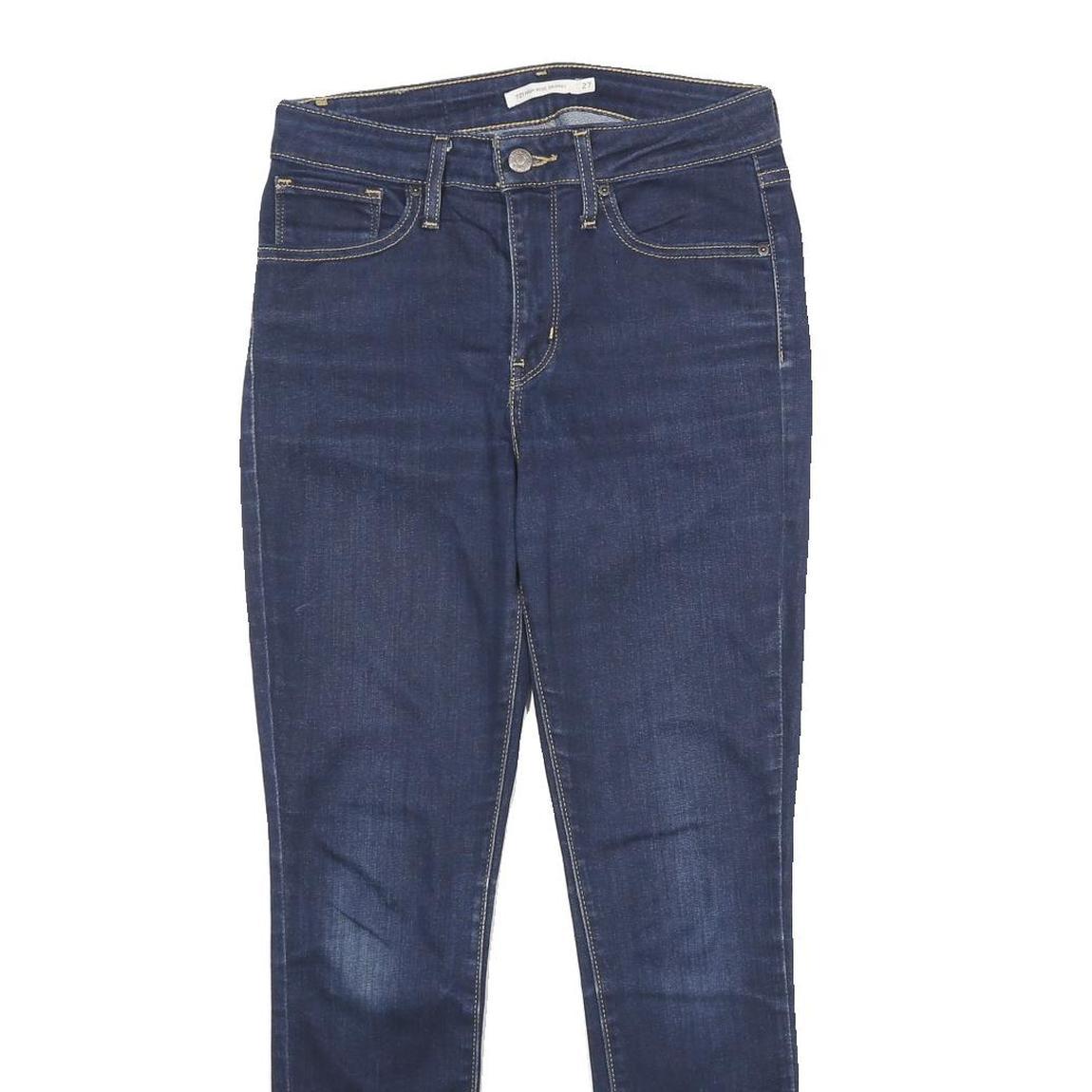 LEVI'S 7521 High Rise Skinny Womens Jeans Blue Slim Skinny Denim W27 L28 Stretch