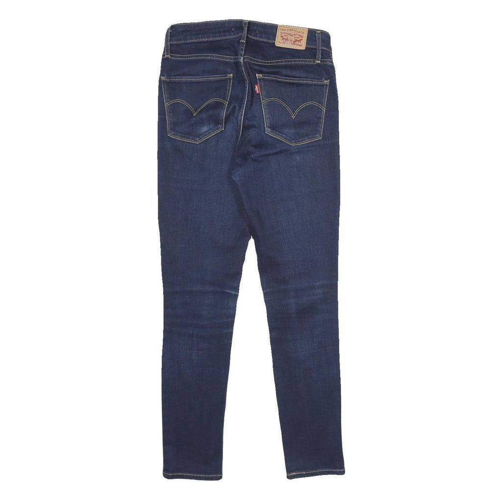 LEVI'S 7521 High Rise Skinny Womens Jeans Blue Slim Skinny Denim W27 L28 Stretch