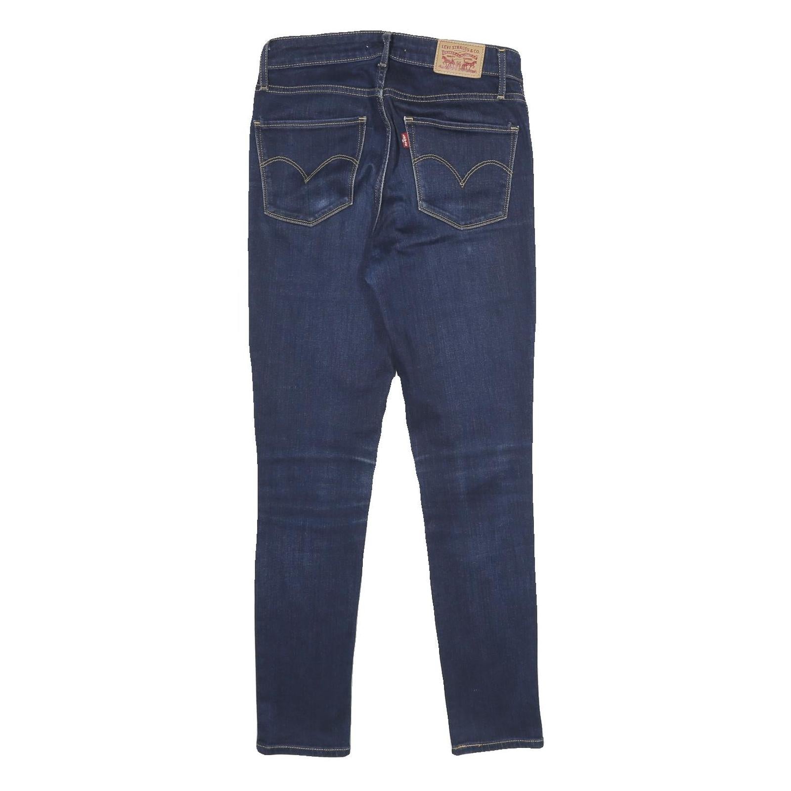 LEVI'S 7521 High Rise Skinny Womens Jeans Blue Slim Skinny Denim W27 L28 Stretch