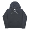 NIKE Womens Black Hoodie M Cotton Blend Pullover Hooded Sweatshirt