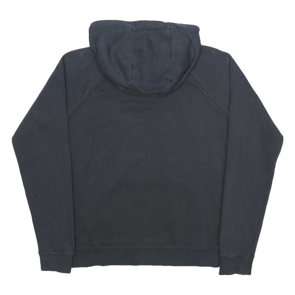 NIKE Womens Black Hoodie M Cotton Blend Pullover Hooded Sweatshirt