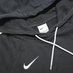 NIKE Womens Black Hoodie M Cotton Blend Pullover Hooded Sweatshirt