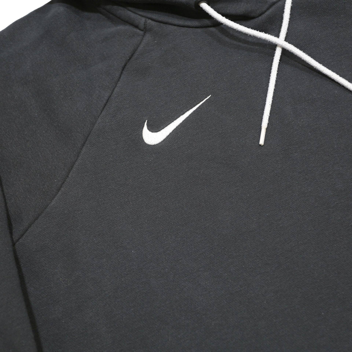 NIKE Womens Black Hoodie M Cotton Blend Pullover Hooded Sweatshirt