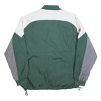 NFL Mens Green White Grey Zip Jacket XL Polyester Blend Plain Sportswear