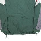 NFL Mens Green White Grey Zip Jacket XL Polyester Blend Plain Sportswear