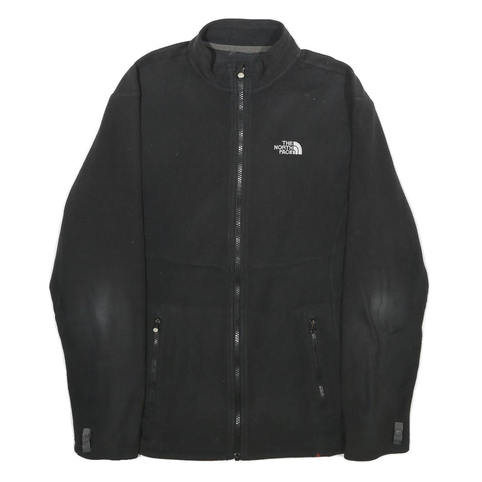 THE NORTH FACE Mens Black Jacket S Polyester Plain Zip Outdoor Casual Winter