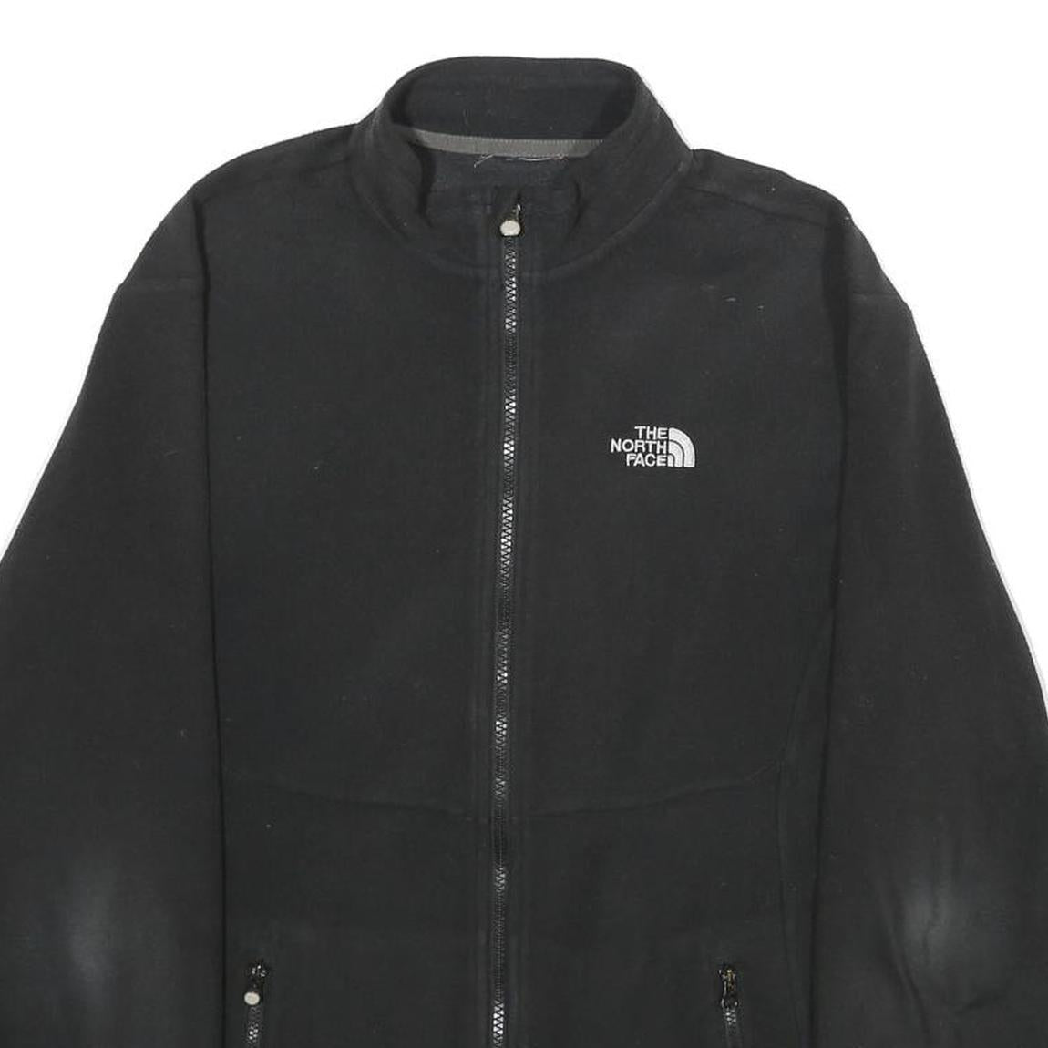 THE NORTH FACE Mens Black Jacket S Polyester Plain Zip Outdoor Casual Winter