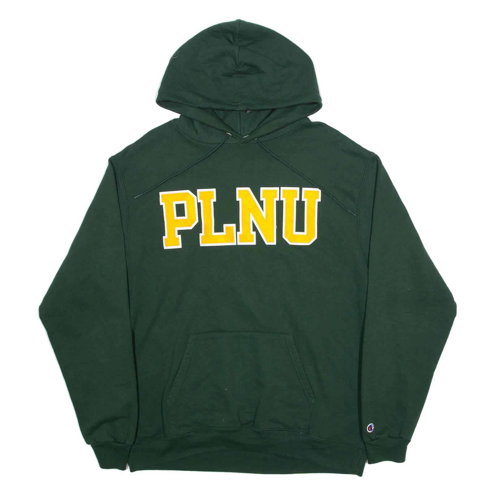 CHAMPION Point Loma Nazarene University Mens Green Hoodie USA L