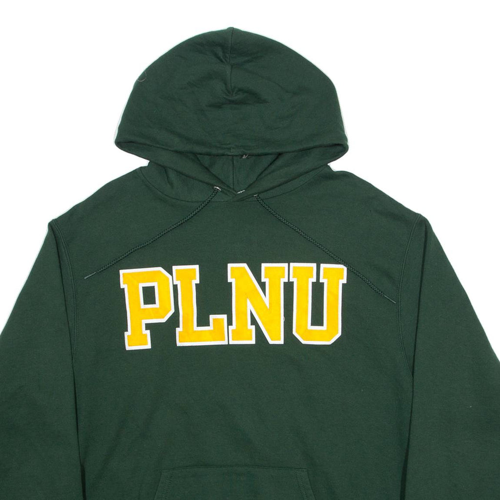 CHAMPION Point Loma Nazarene University Mens Green Hoodie USA L