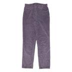 LAUREN RALPH LAUREN Womens Cotton Blend Purple Regular Fit Straight Trousers W26