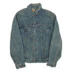 LEVI'S Mens Blue Denim Jacket S Cotton Blend Button Closure Classic Style