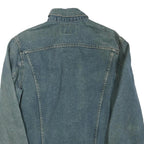 LEVI'S Mens Blue Denim Jacket S Cotton Blend Button Closure Classic Style