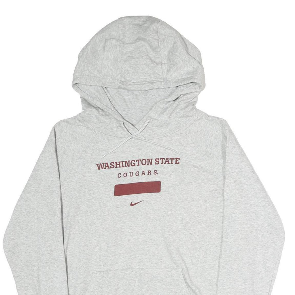 NIKE Mens Grey Washington State Cougars Hoodie M Casual Cotton Pullover