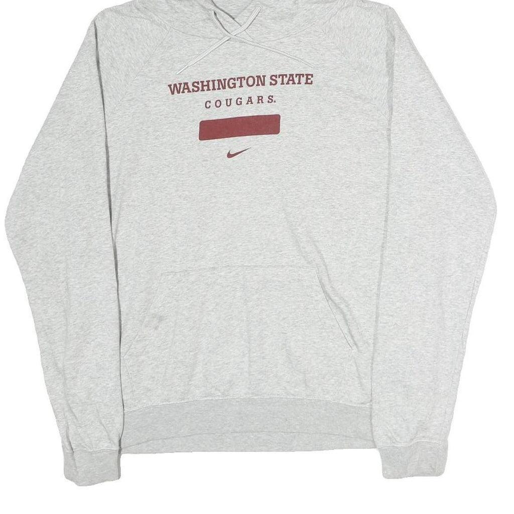 NIKE Mens Grey Washington State Cougars Hoodie M Casual Cotton Pullover