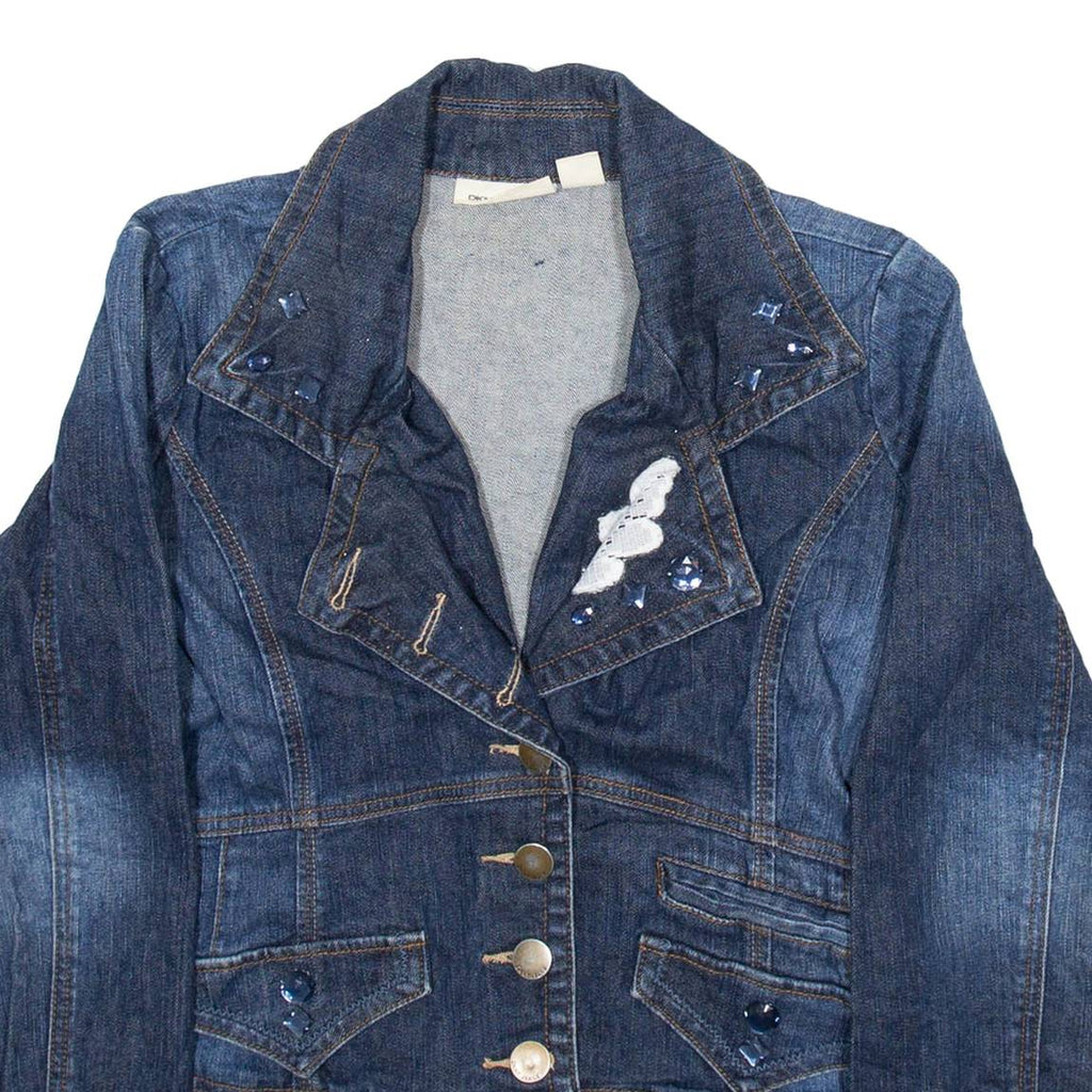 DKNY Womens Denim Jacket Blue M