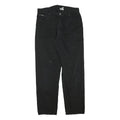 CALVIN KLEIN Mens Black Regular Fit Straight Denim Jeans W32 L31 Zip Cotton