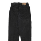 AUTHENTIC Womens Relaxed Fit Black Denim Jeans W27 L28 Cotton Blend Zip