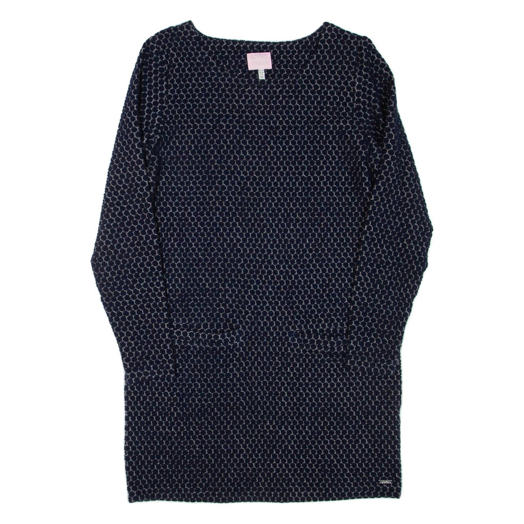 JOULES Womens Day Dress Blue Long Sleeve Short UK 10