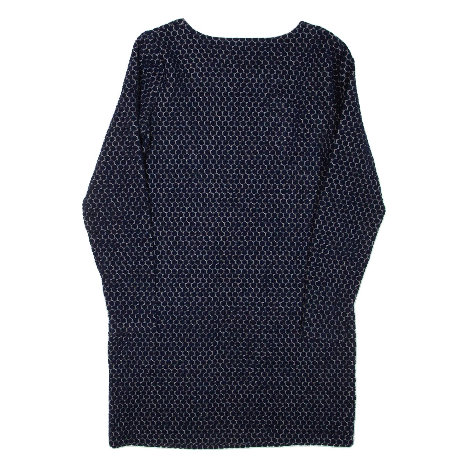 JOULES Womens Day Dress Blue Long Sleeve Short UK 10