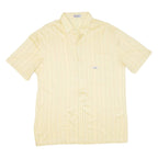 BAILA Mens Polo Shirt Yellow Striped L