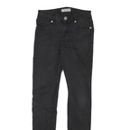 GUESS Womens Slim Black Denim Jeans W25 L28 Skinny Cotton Blend Zip