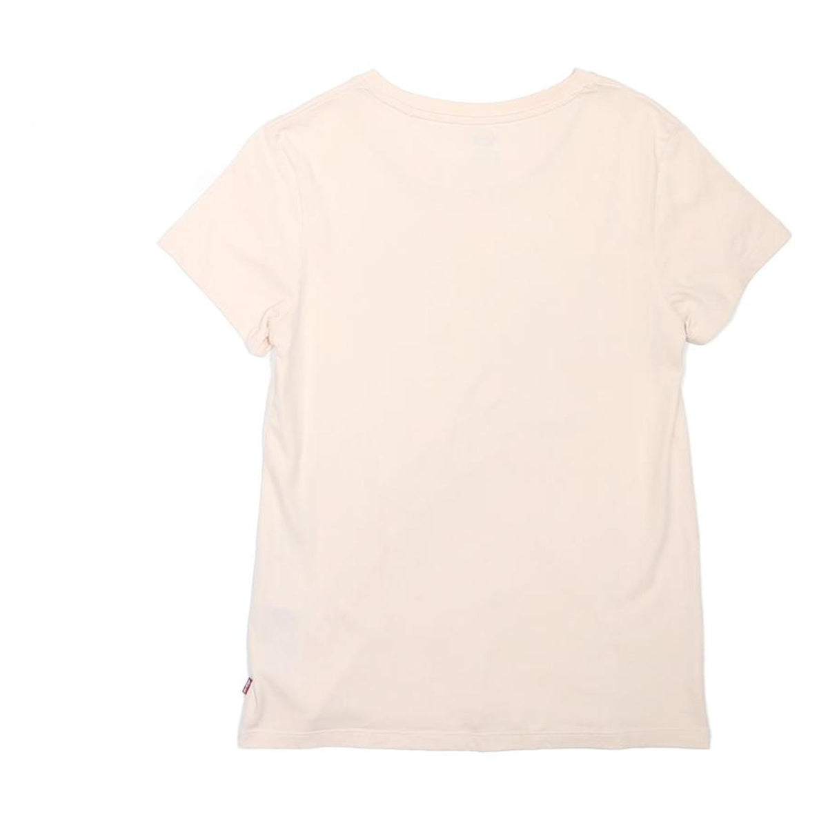 LEVI'S Womens Cream Pink Logo Graphic T-Shirt XS Short Sleeve Crew Neck Casual