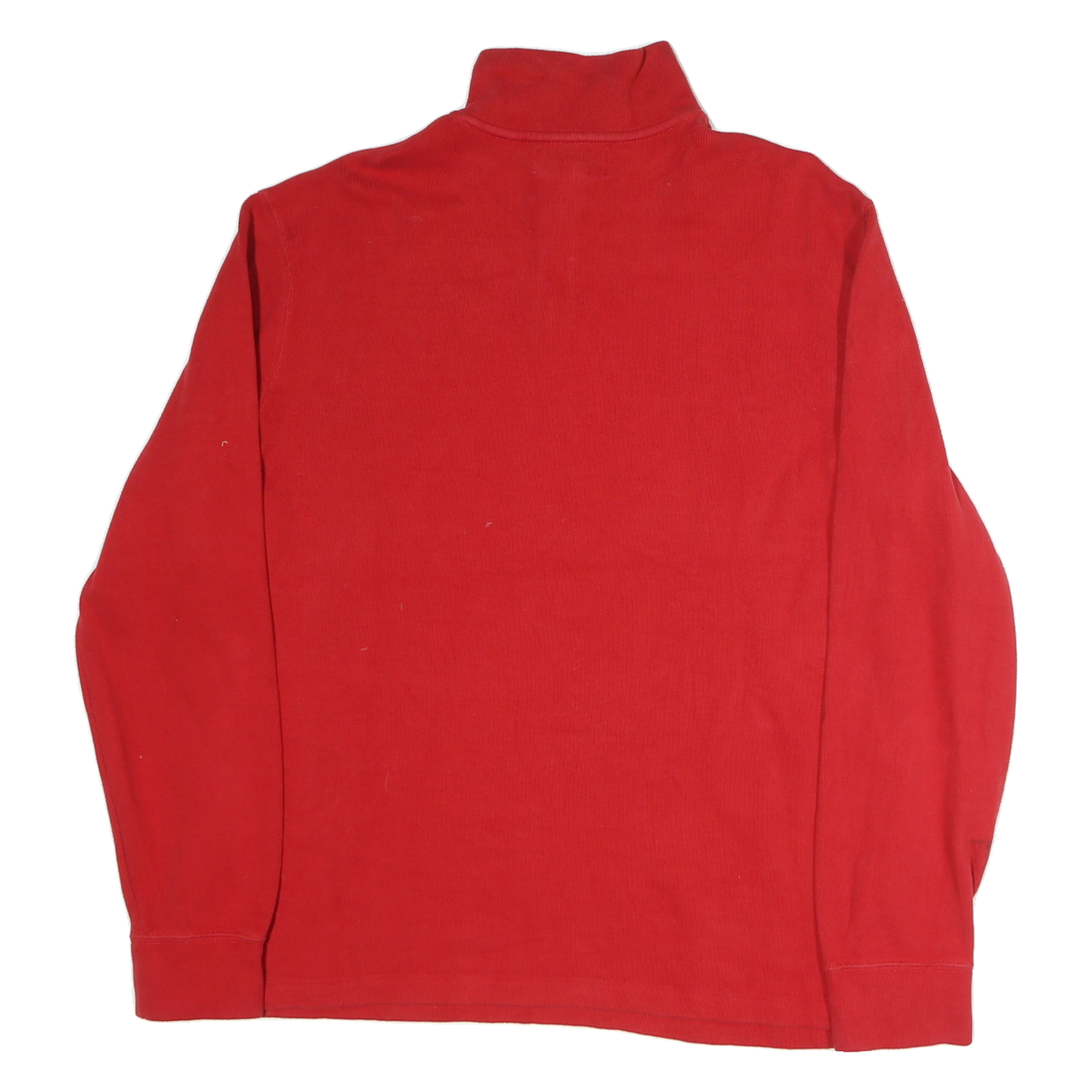 POLO RALPH LAUREN Mens Red Plain Cotton Pullover Crew Neck Jumper L Classic