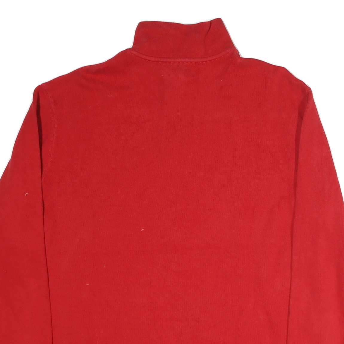 POLO RALPH LAUREN Mens Red Plain Cotton Pullover Crew Neck Jumper L Classic