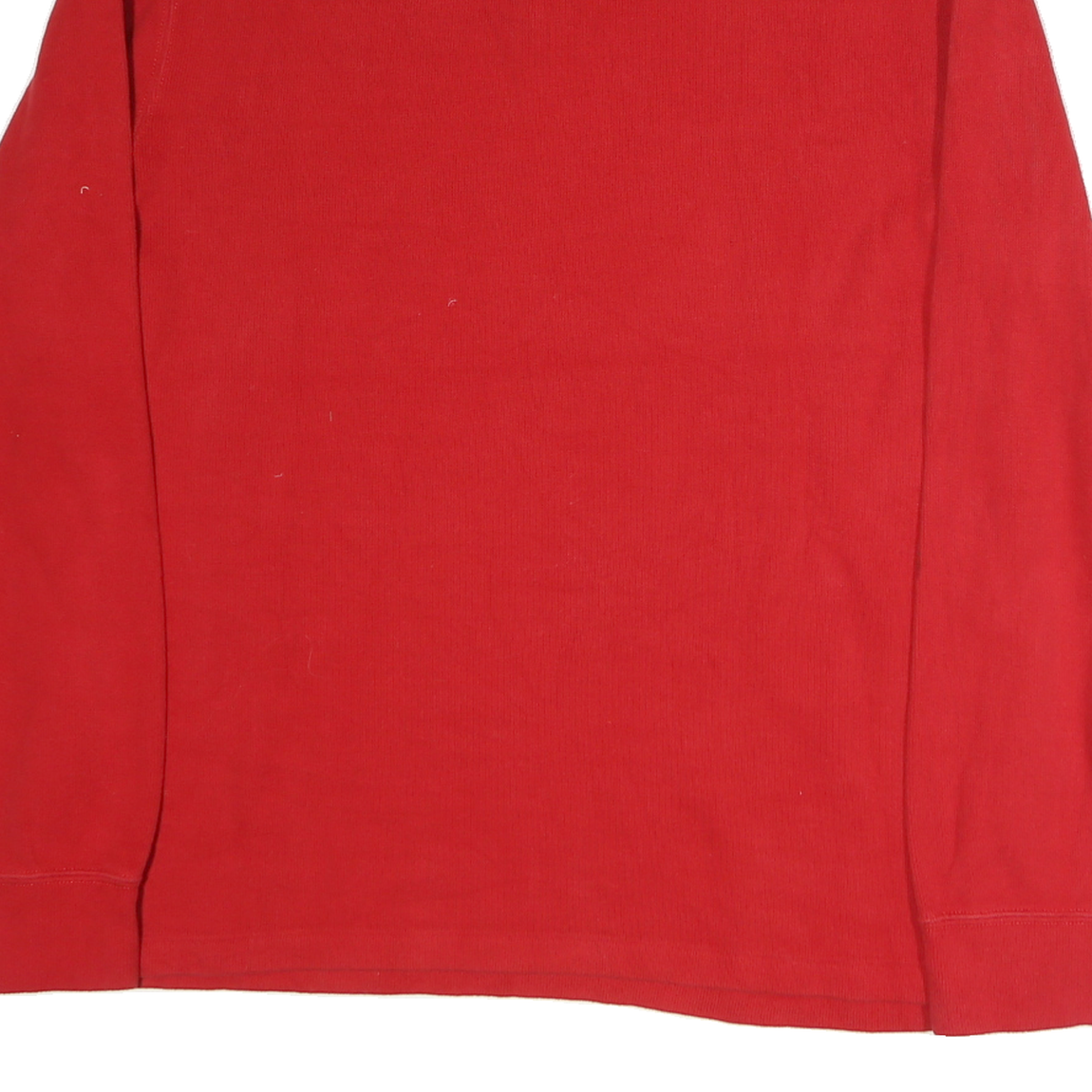 POLO RALPH LAUREN Mens Red Plain Cotton Pullover Crew Neck Jumper L Classic