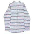 TOMMY HILFIGER Womens Shirt Blue Striped Long Sleeve XL