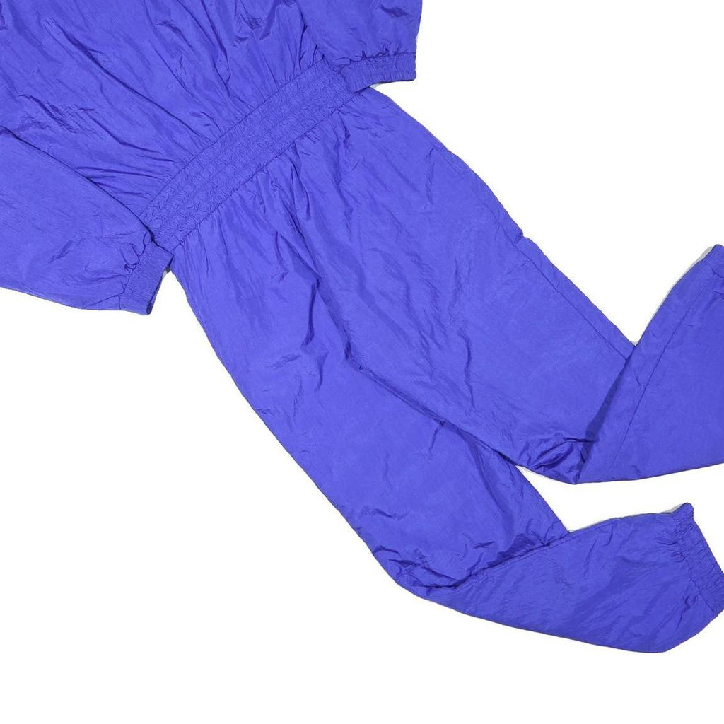 KAELIN Womens Blue Lined Dungarees Regular Fit Polyester Blend UK 10 W30 L31 Zip