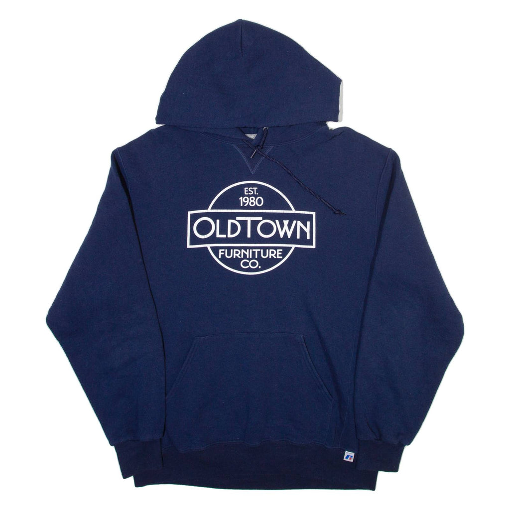 RUSSELL ATHLETIC Mens Blue Hoodie L