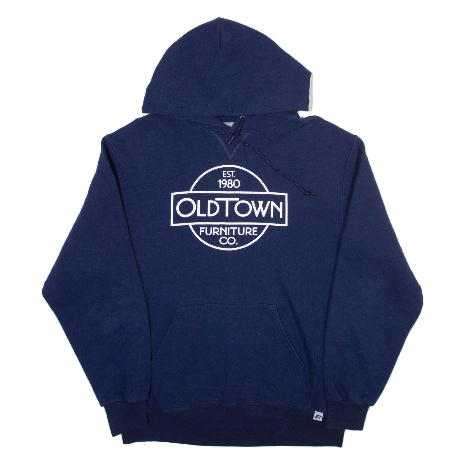 RUSSELL ATHLETIC Mens Blue Hoodie L