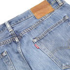 LEVI'S 501 BIG E Mens Blue Regular Straight Denim Cotton Light W36 L34 Button