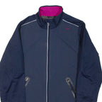 NIKE Womens Track Jacket Blue L