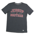 RUSSELL ATHLETIC Mens Grey Jessup Brother Graphic T-Shirt M Short Sleeve Crew