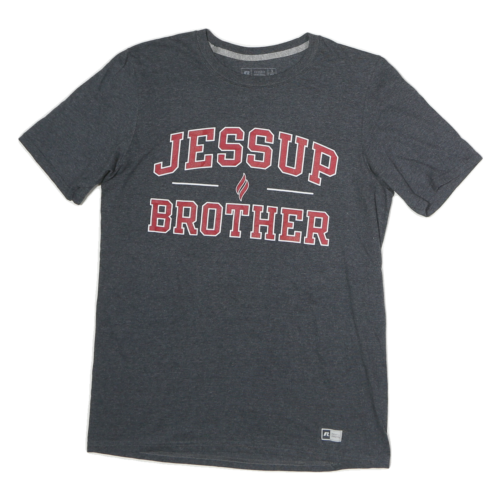 RUSSELL ATHLETIC Mens Grey Jessup Brother Graphic T-Shirt M Short Sleeve Crew