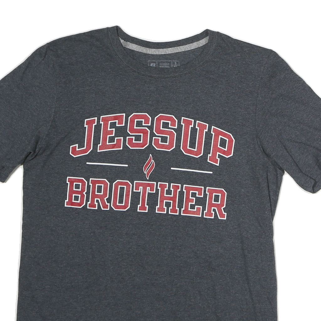 RUSSELL ATHLETIC Mens Grey Jessup Brother Graphic T-Shirt M Short Sleeve Crew