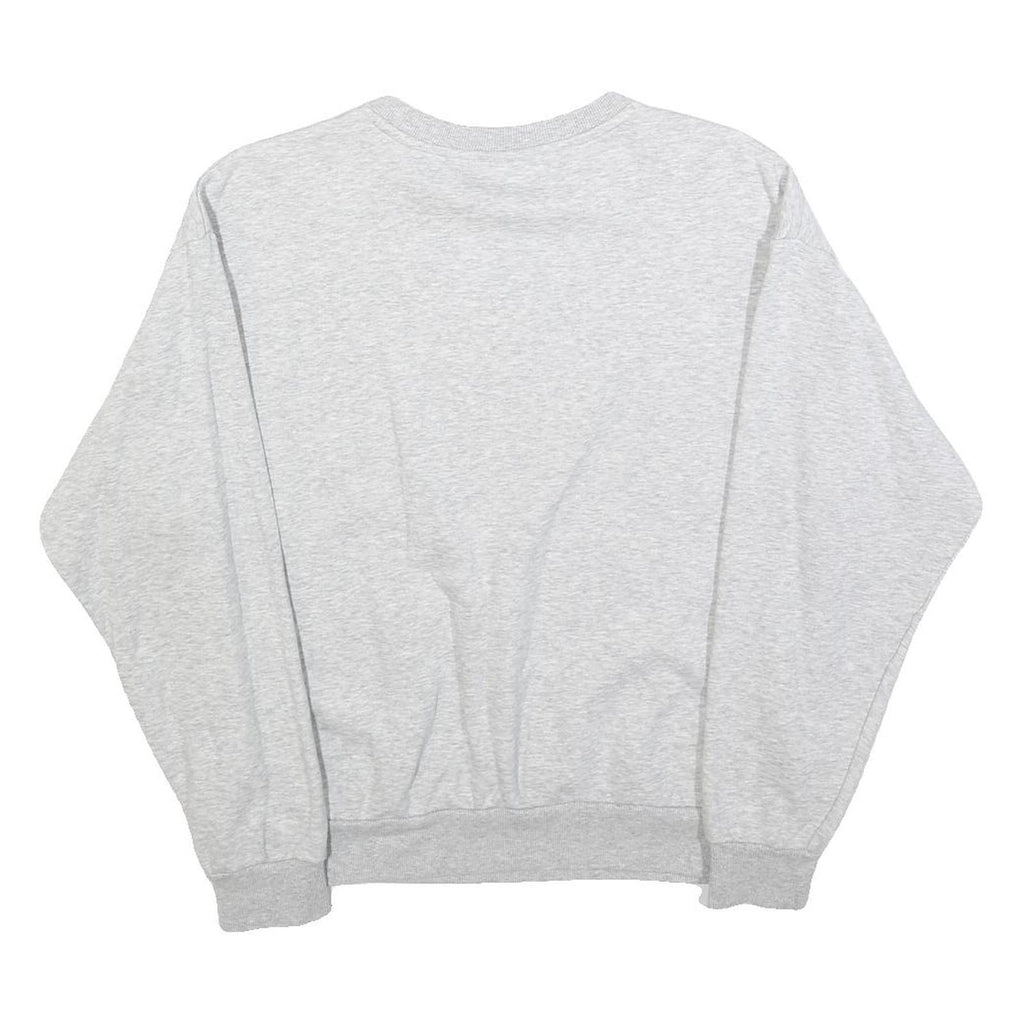 PUMA Womens Grey Cotton Blend Crew Neck M Sweatshirt Logo Print Pullover