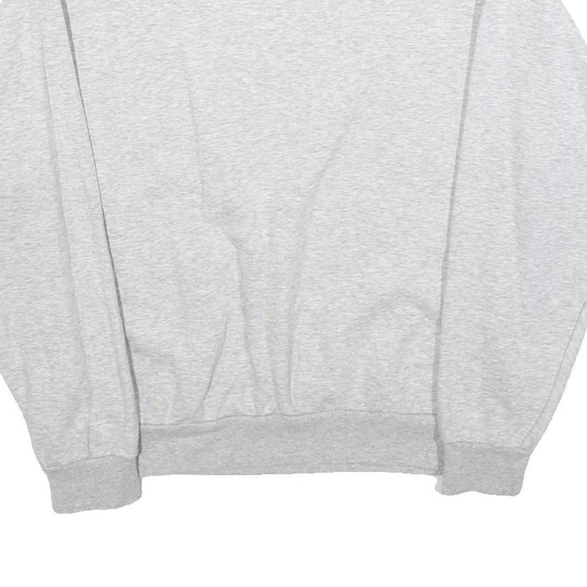 PUMA Womens Grey Cotton Blend Crew Neck M Sweatshirt Logo Print Pullover