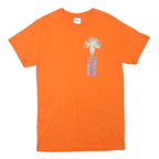 GILDAN Mens Orange Monde Couleurs Festival Graphic T-Shirt S Short Sleeve Crew