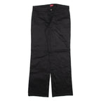 DICKIES Womens Trousers Black Relaxed Straight W34 L32