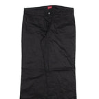 DICKIES Womens Trousers Black Relaxed Straight W34 L32