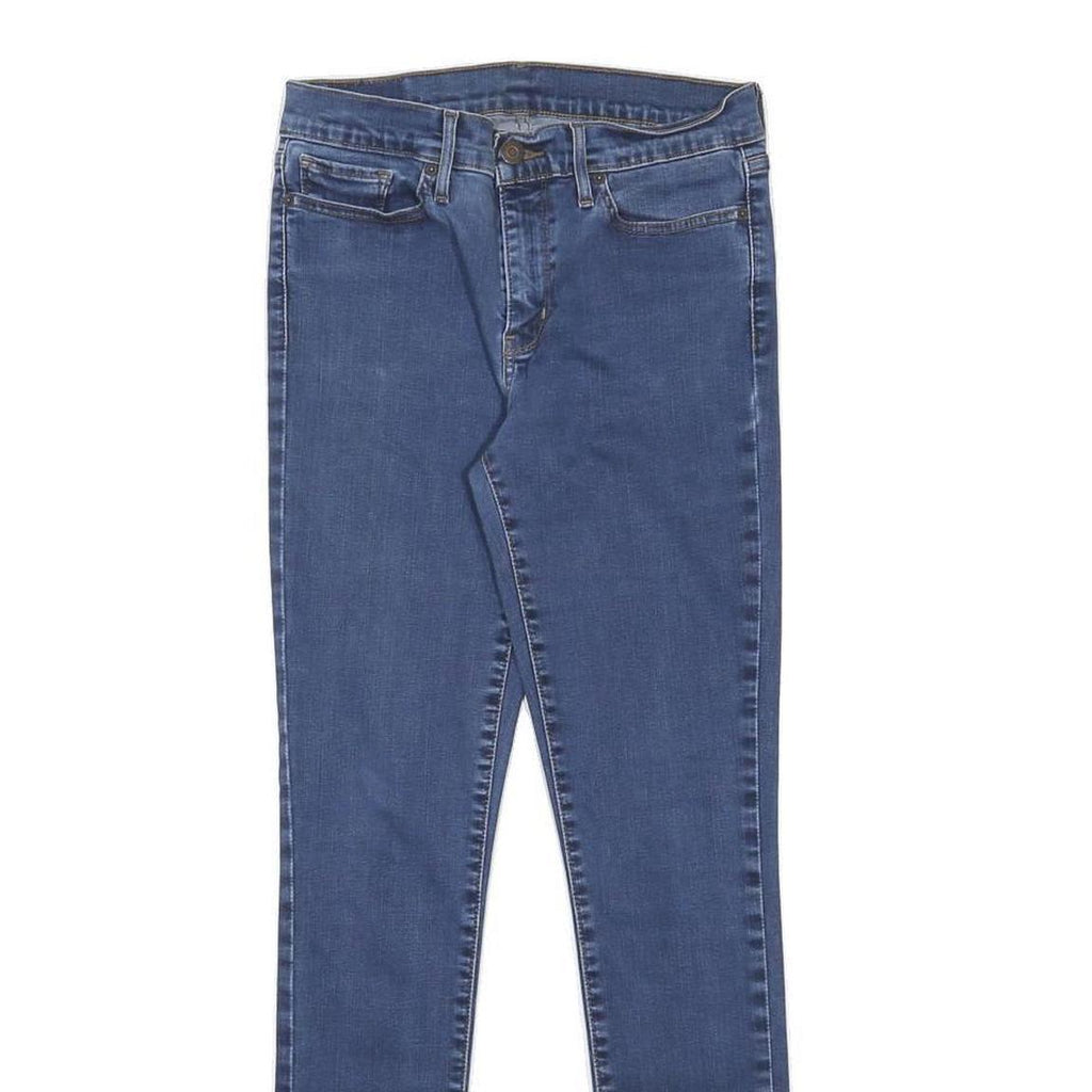 LEVI'S Womens Slim Blue Denim Slim Jeans W27 L30 Stretch Zip Closure