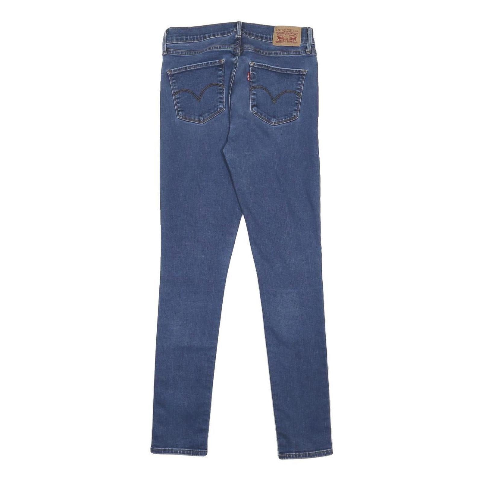 LEVI'S Womens Slim Blue Denim Slim Jeans W27 L30 Stretch Zip Closure