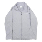 COLUMBIA Womens Grey Softshell Jacket L Polyester Zip Outdoor Casual