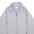 COLUMBIA Womens Grey Softshell Jacket L Polyester Zip Outdoor Casual