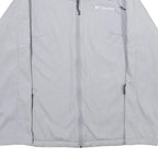 COLUMBIA Womens Grey Softshell Jacket L Polyester Zip Outdoor Casual