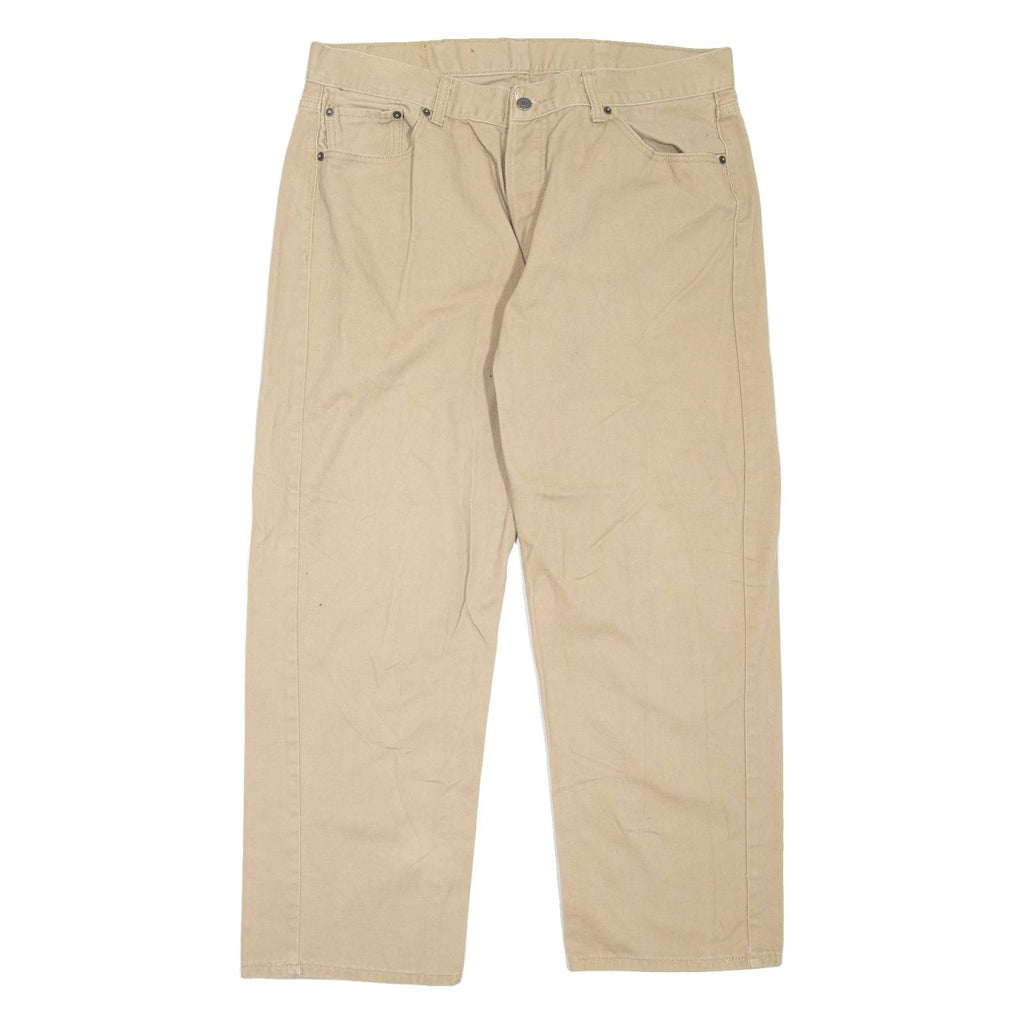LEVI'S 501 Jeans Mens Beige Regular Straight W37 L28